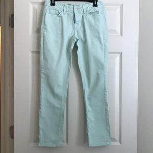 Light mint skinny jeans (item 024)